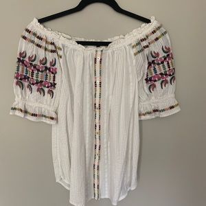 Anthropologie embroidered top